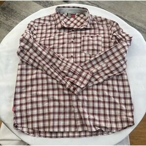 NWOT Craghoppers Shirt Mens Plaid Button Up Long Sleeve Insect Shield Sz XL